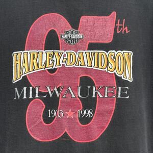 Vintage Harley Davidson 95th Anniversary Milwaukee T Shirt Size XL 1998